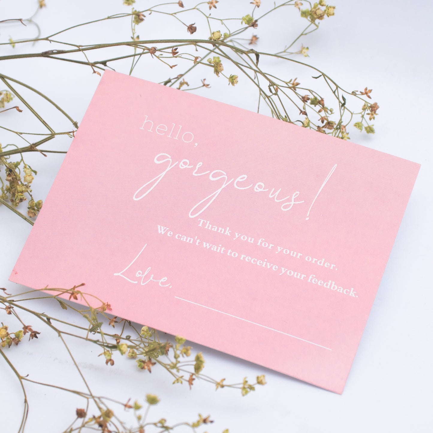 Hello Gorgeous - Thank You Card