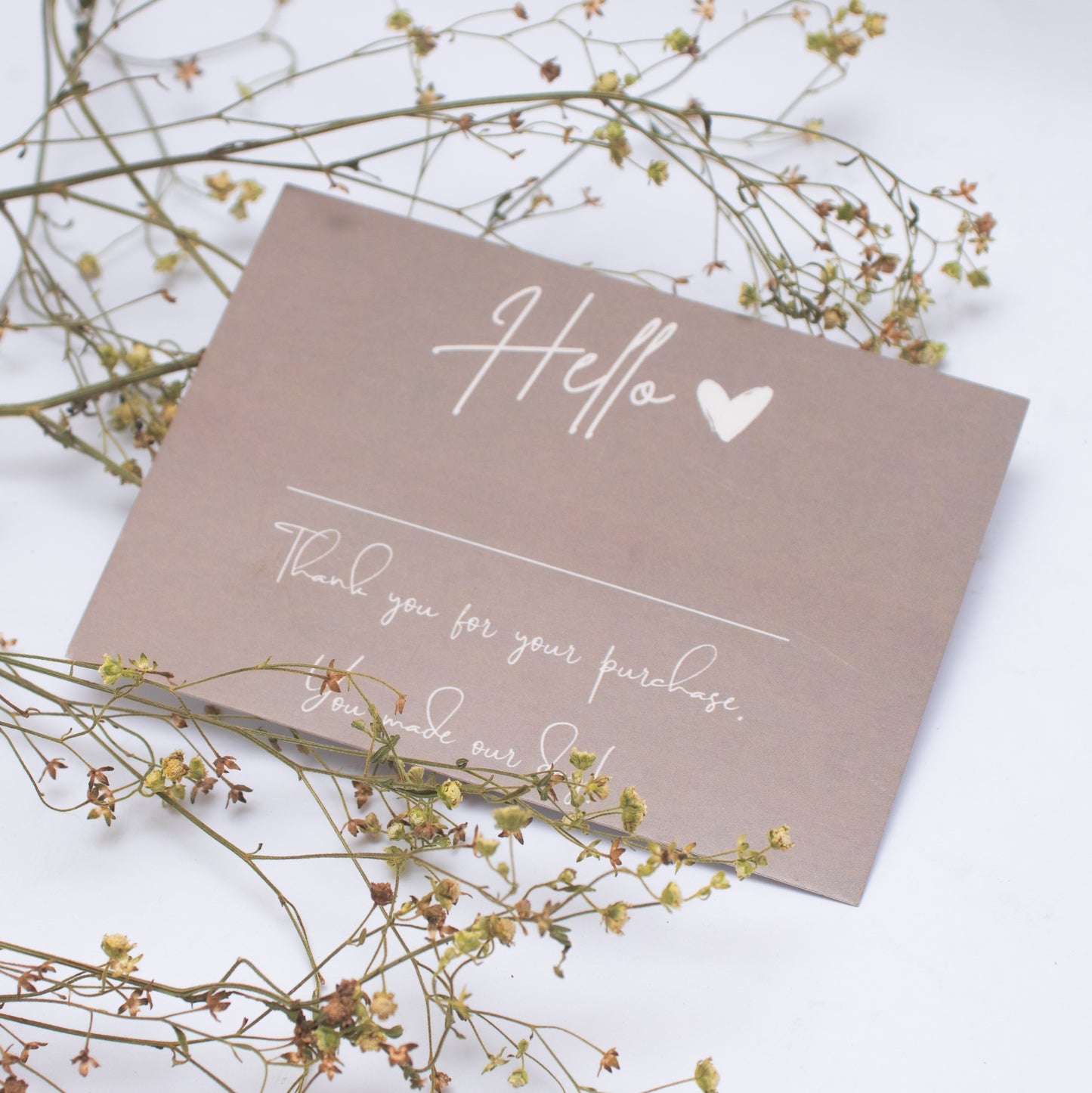 Hello - Thank you Card
