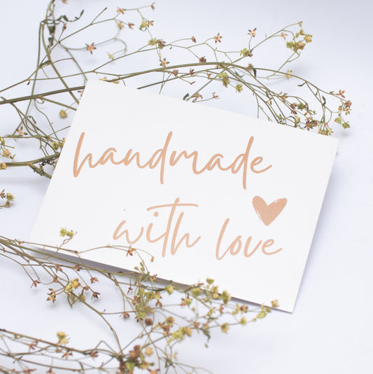 Handmade with Love - Thank You Card